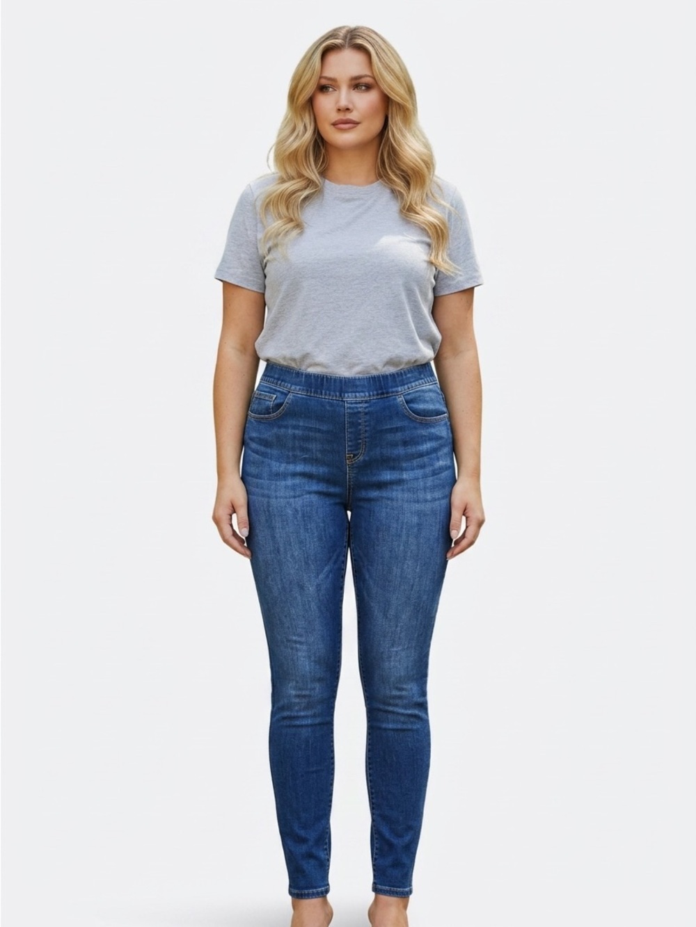 Plus Size Levi's Blue High-Rise Stretch Jeggings